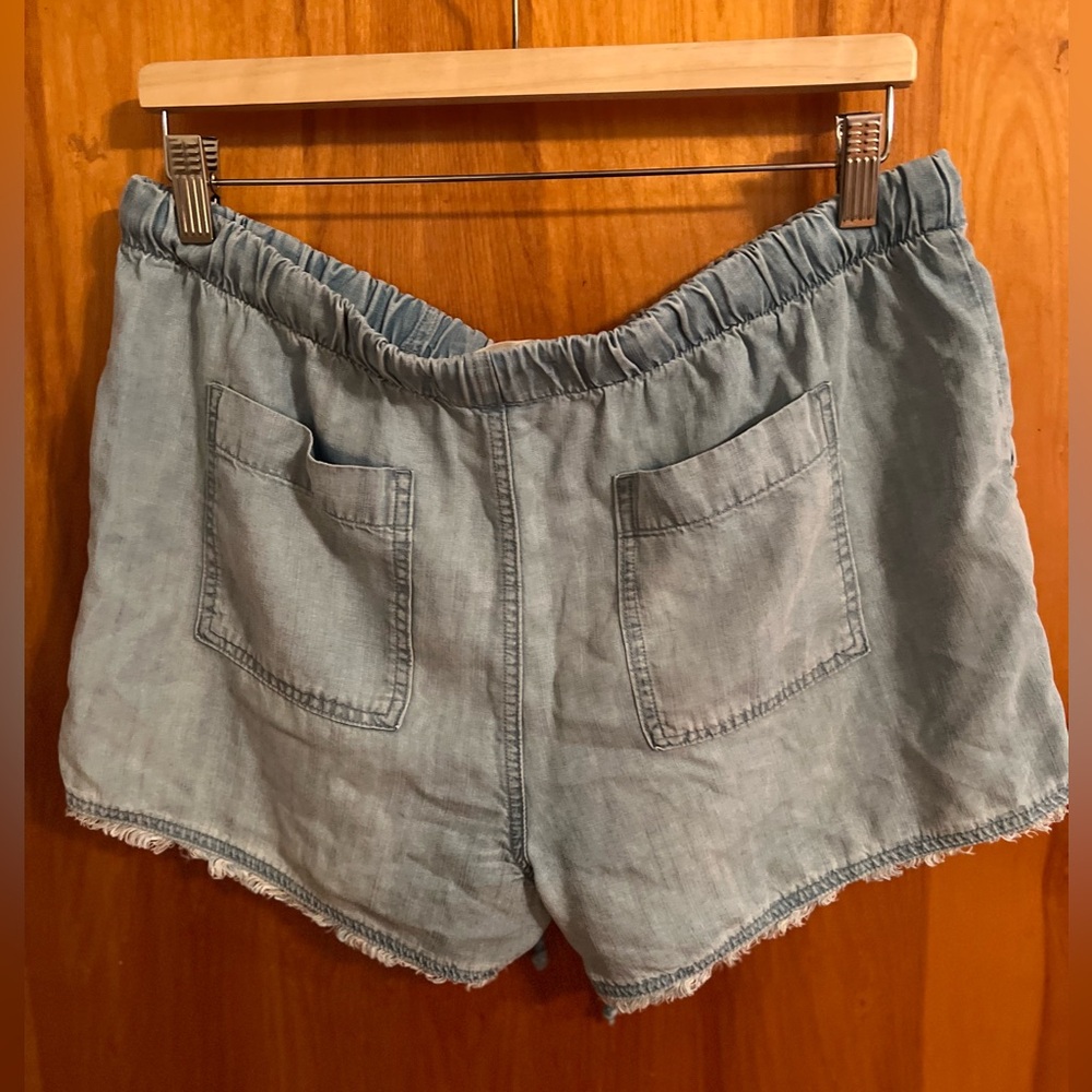 Cloth & Stone Denim Drawstring Shorts